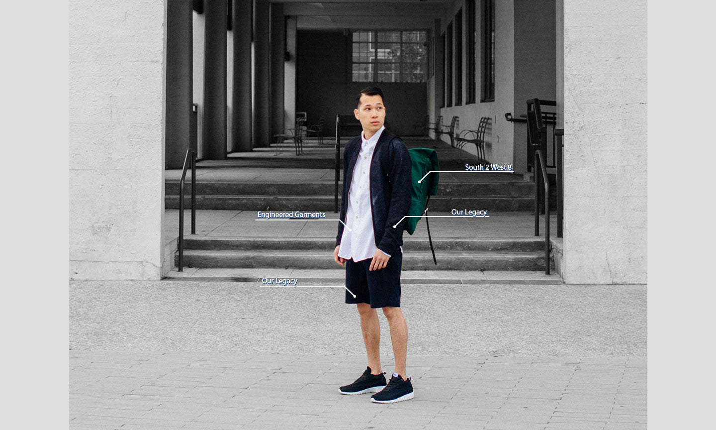 The Bab - Delta Black // White Sole