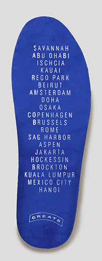 7: Custom printed ultra suede footbed 